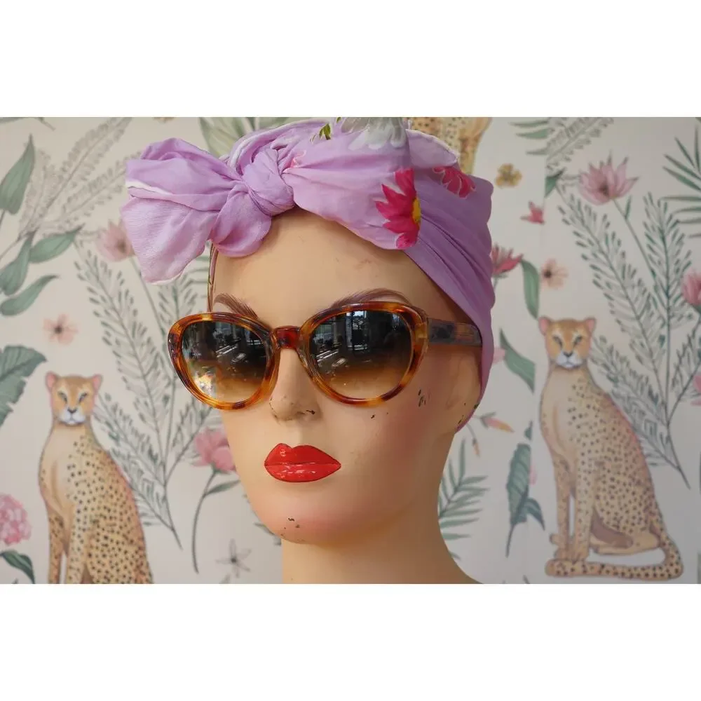 Vintage 1960s Mod Sunglasses Made in Italy Multicolor Thick Frame MCM Retro NOS